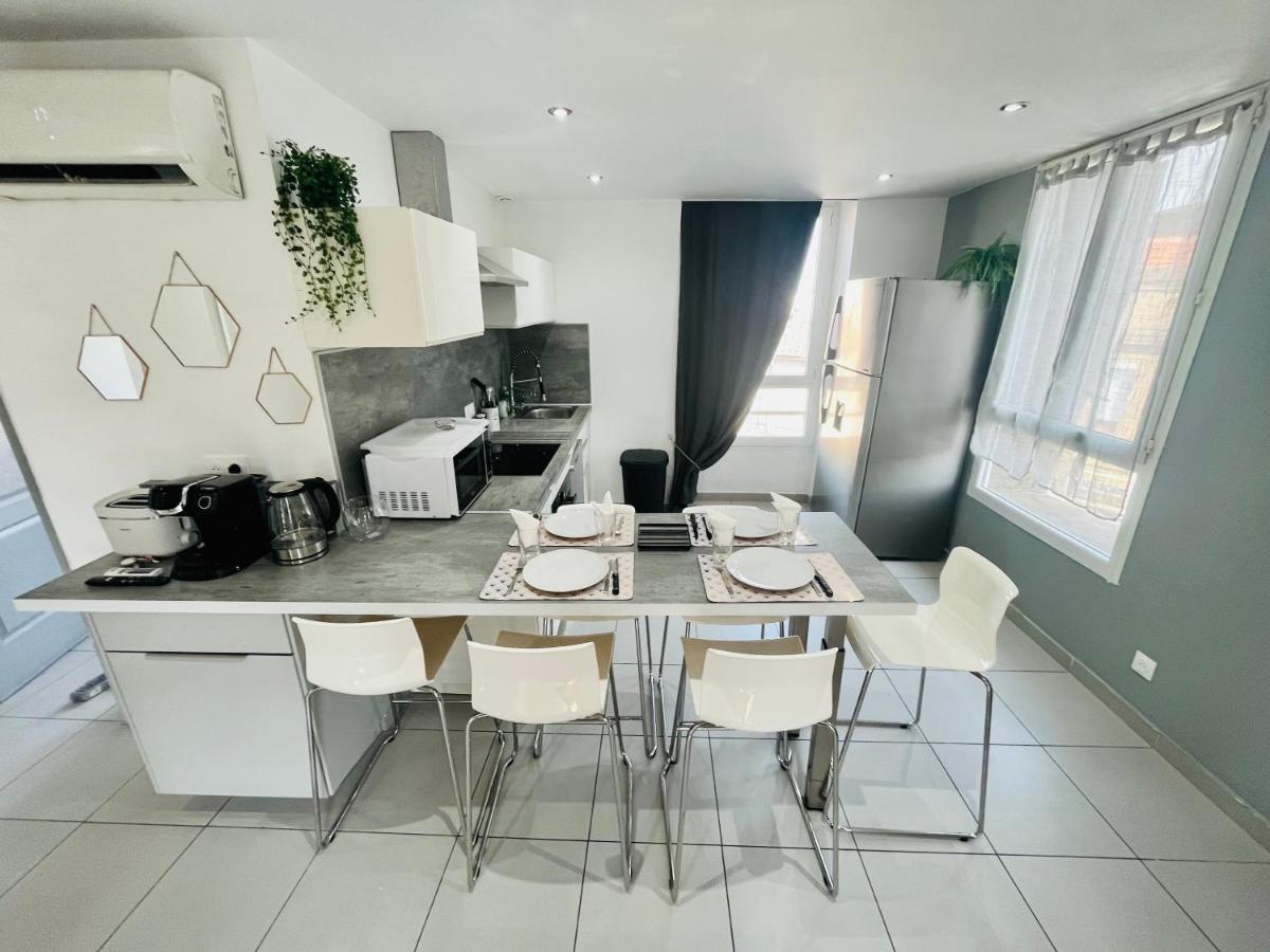 Superbe Duplex Design Neuf 2 Chambres, Climatise Tout Confort, Facile D,Acces Stationnement Gratuit Marselha Exterior foto